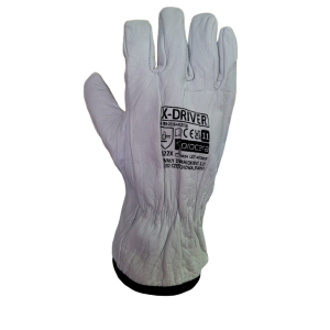 R rękawice robocze biała skóra 10 Driver