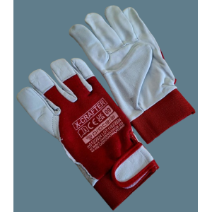 R rękawice kozia skórka 9 rzep Technik