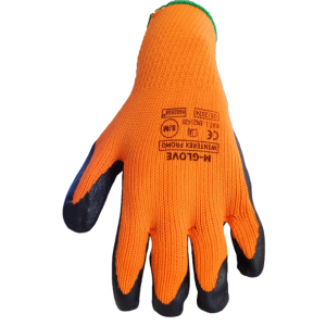 R rękawice robocze ocieplane pomarańczowe 11