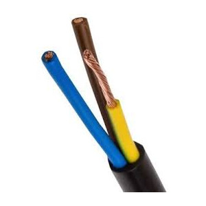 PRZEWÓD   3x2,5   linka w gumie(CZARNA)