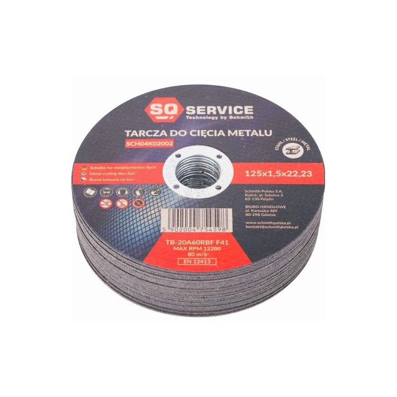 Tarcza    do przecinania stali    125x1,0  SQ