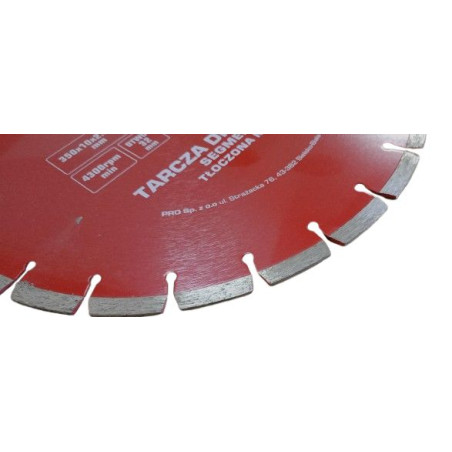 TARCZA DIAMENTOWA  350mm  Segmentowa PRO