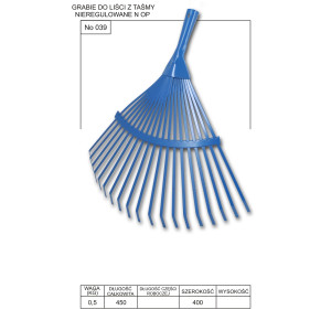 Grabie do liści z płaskownika nieoprawne