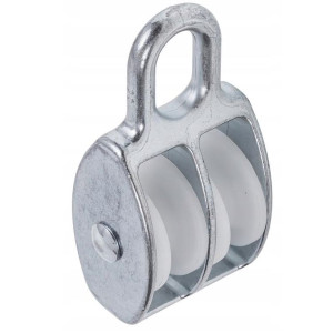 Bloczek do lin podwójny 50mm