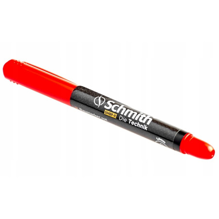 Marker budowlany czerwony SCHMITH (cienki)