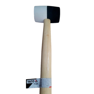Młotek gumowy   YATO 450g. drewniana rączka