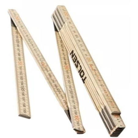 Miara składana drewniana 2m Tolsen