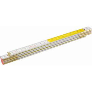 MIARA DREWNIANA 1m.BIAŁO-ŻÓŁTA