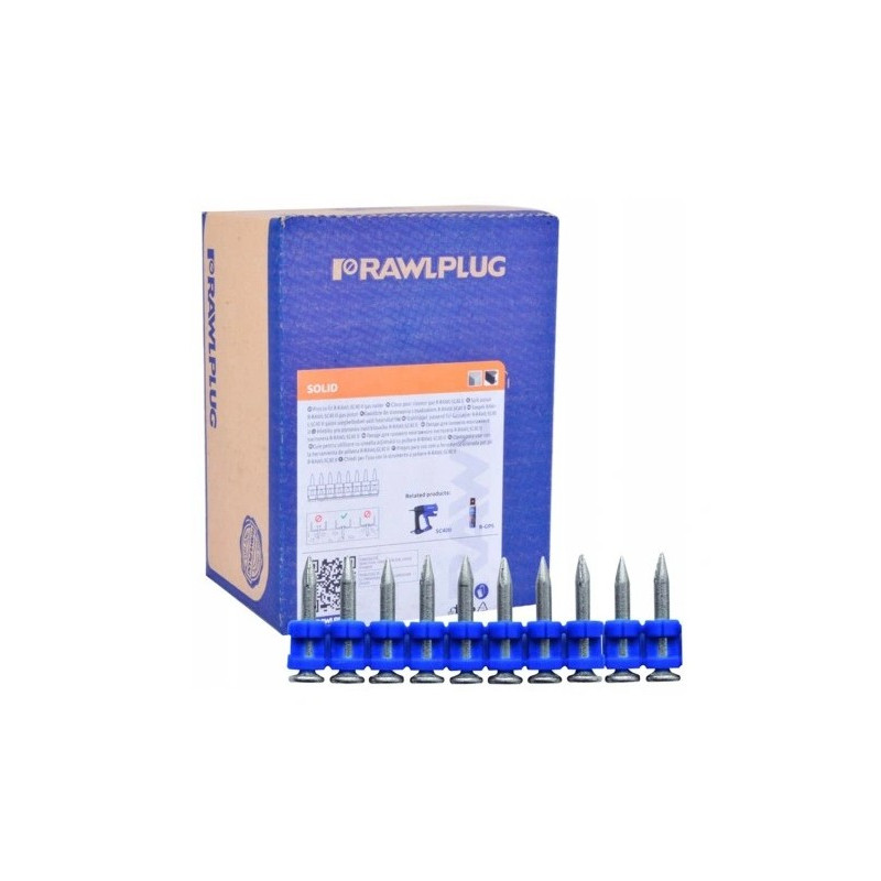 RAWPLUG gwoździe do stali i bet 19mm (1000szt)