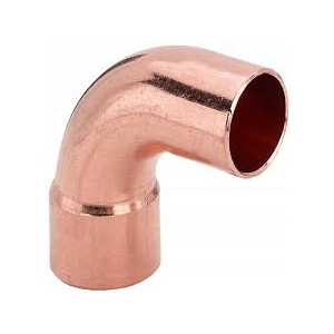 Miedź kolano nyplowe 90/15