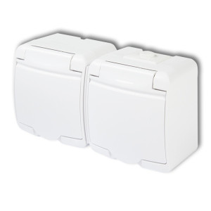 Gniazdko hermet.n/t podwójne Junior GHE-2