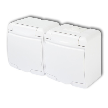 Gniazdko hermet.n/t podwójne Junior GHE-2