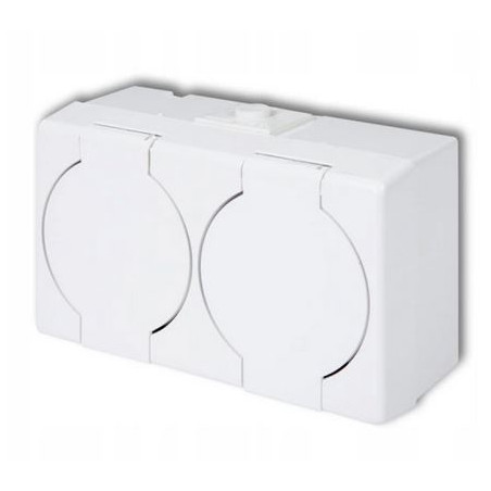 Gniazdko hermet.n/t podwójne Senior GHS-2n