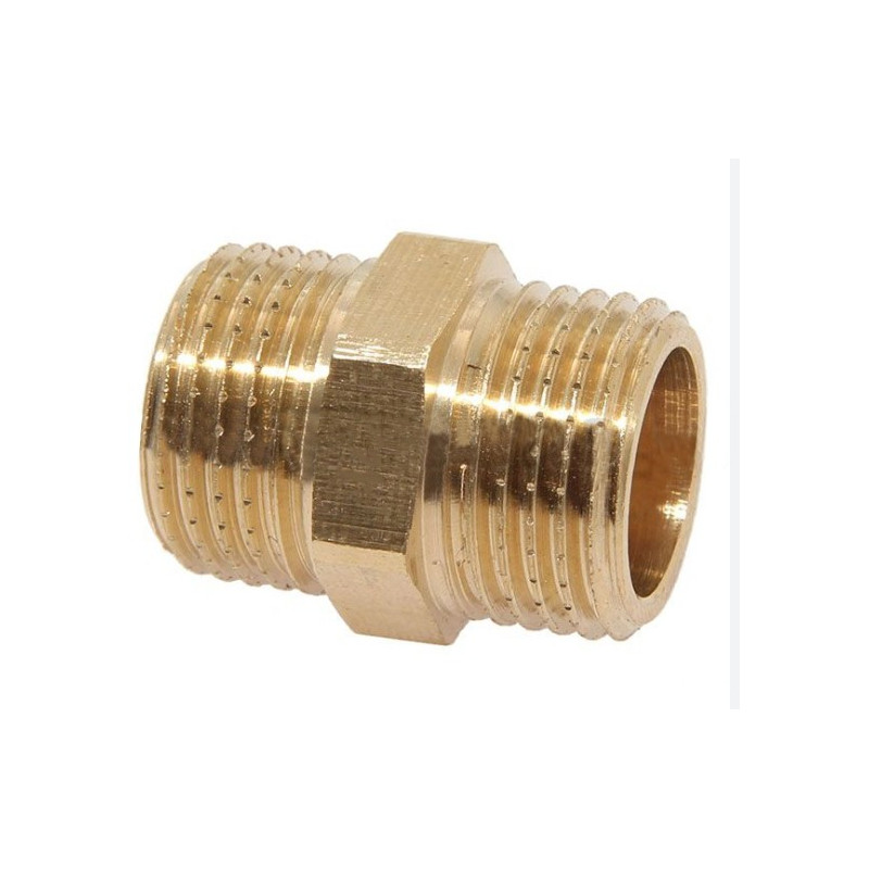 w   nypel gwint zewnętrzny 1"gwint zew mosiężny