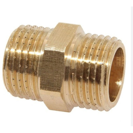 w   nypel gwint zewnętrzny 1"gwint zew mosiężny