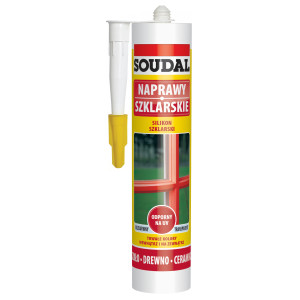SILIKONSZKLARSKIBEZBARWNY 300ml Soudal