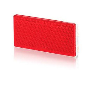 Odblask prostokątny 105x48 czerwony