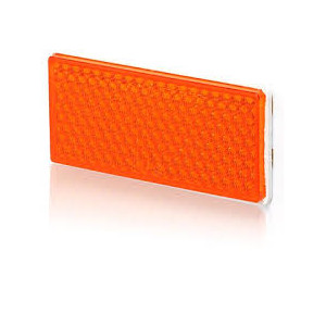 Odblask prostokątny 105x48 pomarańczowy