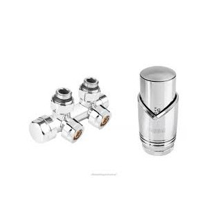 Kom.termo.kątowy do podł.grzejnika (chrom)