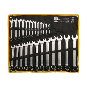 Klucze płasko-oczkowe 25cz. 6-32mm VOREL