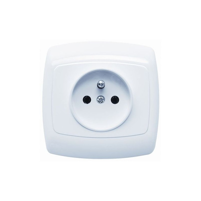 Gniazdko pojedyńcze z uziemieniem BINGO