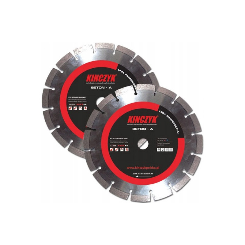 TARCZA BETON-A 350X10X25,4/20  KINCZYK