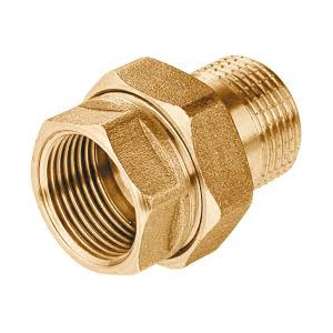 Mosiądz Śrubunek 1/2" z oringiem prosty ciężki