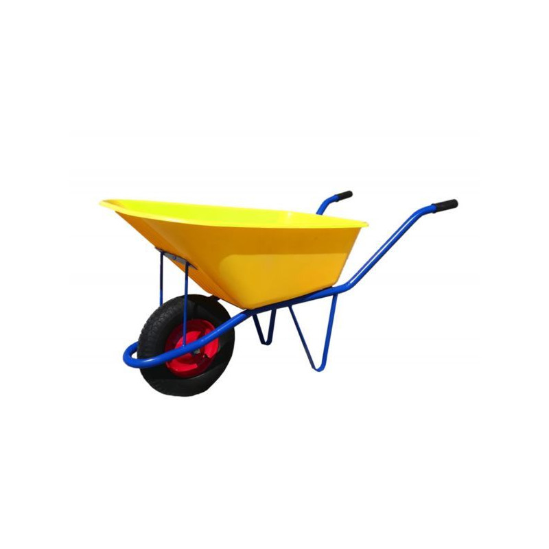 Taczka  budowlana z pojemikiem plastykowym, pojemność 140 L kolor (wybierany losowo)
