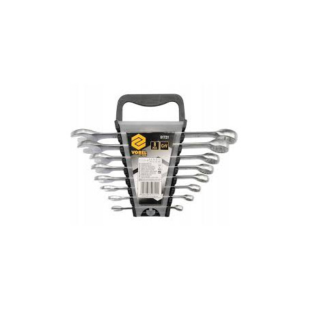 Klucze płasko-oczkowe 8cz. 6-19mm VOREL