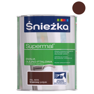 Emalia ft.Supermal Śnieżka 0,8L  brązowy 8016