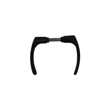 Klamka do drzwi  z szyldem okrągłym czarna