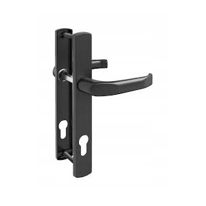 Klamka do drzwi  z szyldem 90 wkład czarna