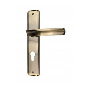 Klamka do drzwi  z szyldem 90 wkład brąz