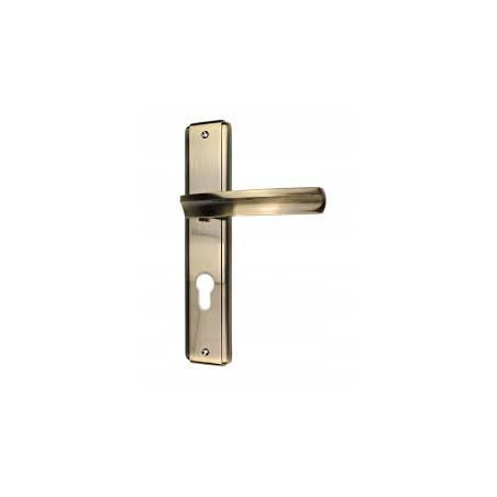 Klamka do drzwi  z szyldem 90 wkład brąz