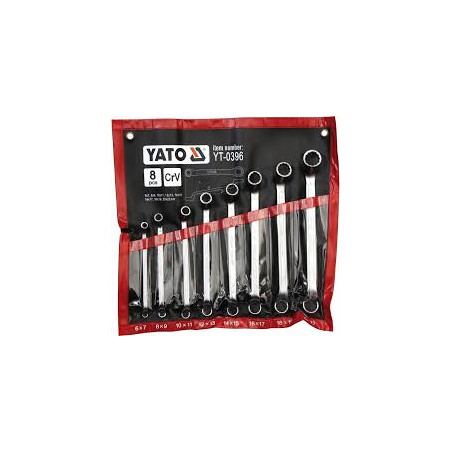 Klucze oczko-odgięte kpl. 8cz. 6*22mm Yato