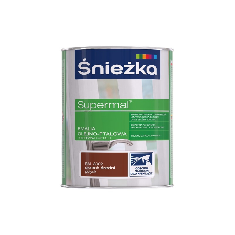 Emalia ft.Supermal Śnieżka 0,8L  orzech średni