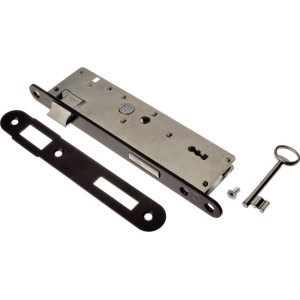 Zamek drzwiowy wąski 72/34 klucz/zapadka