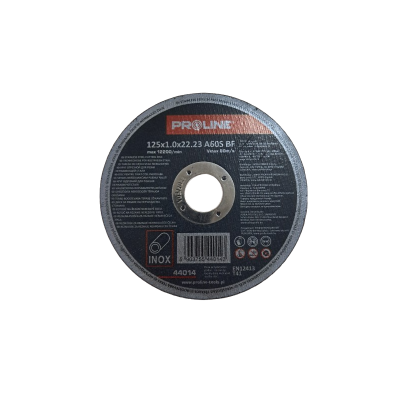 Tarcza    do  stali kwasowej 125X1,0 PROLINE