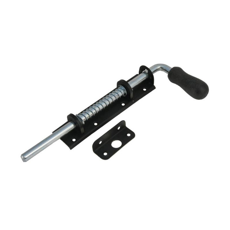 Zasuwa sprężynowa  300/14mm czarna GAŁKA