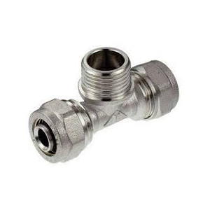 PEX Trójnik 20x1/2" GZ skręcany