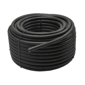 Rura karbowana w kręgach 40mm/50 na ot.prze.czarna