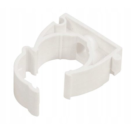 Uchwyt do rur zamykany 20 biały