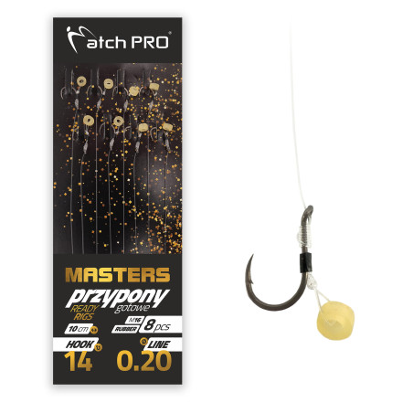 Przypony MF MASTERS RUBBER M16 Nr10/0,23 8szt  Mpr