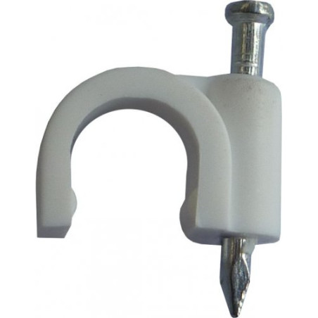 Uchwyt okrągły  do kabli fi.  6mm 100szt.Blister