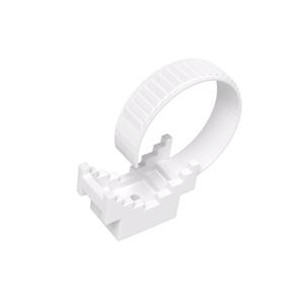 Uchwyt kablowy paskowy 22 na kołek biały