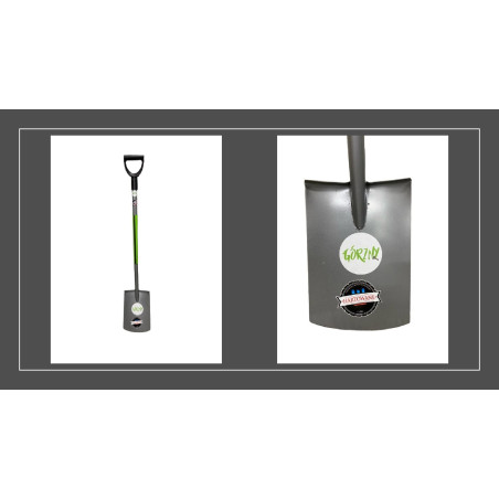 Szpadel   oprawny   met.trzonek hart. Walki