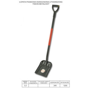 Łopata  piaskowa  oprawna metalowy trzonek