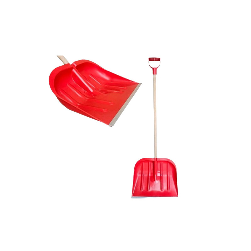 Łopata do śniegu  47  czarna/czerwona