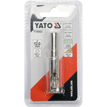 Wiertło  do Gresu  12mm  Yato