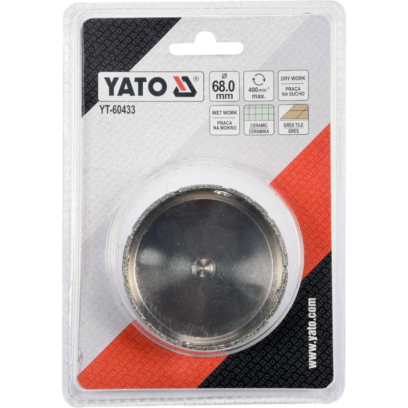 Wiertło  do Gresu  68mm  Yato